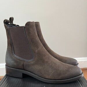 Thursday Boot Company Duchess Chelsea Boot in Dark Olive Suede